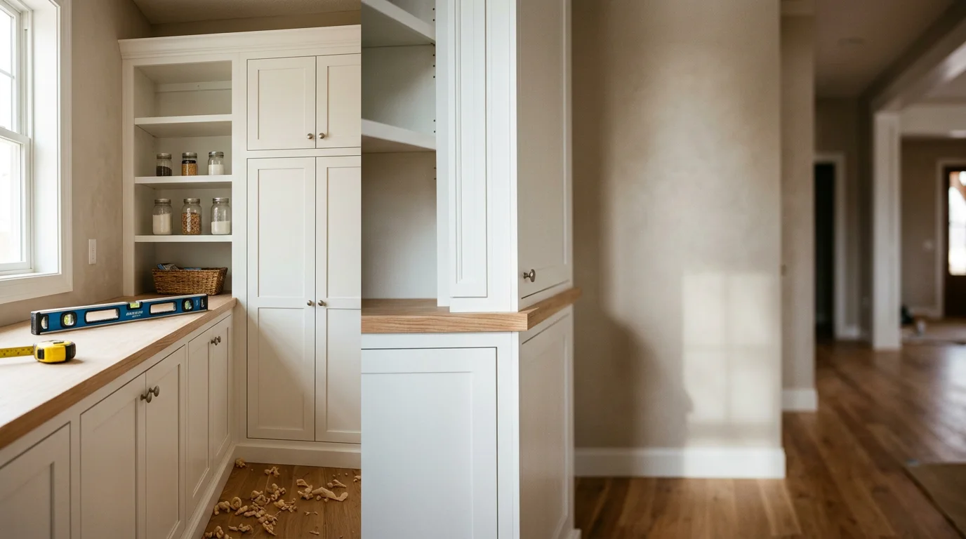 Interior trim and custom closet installation
